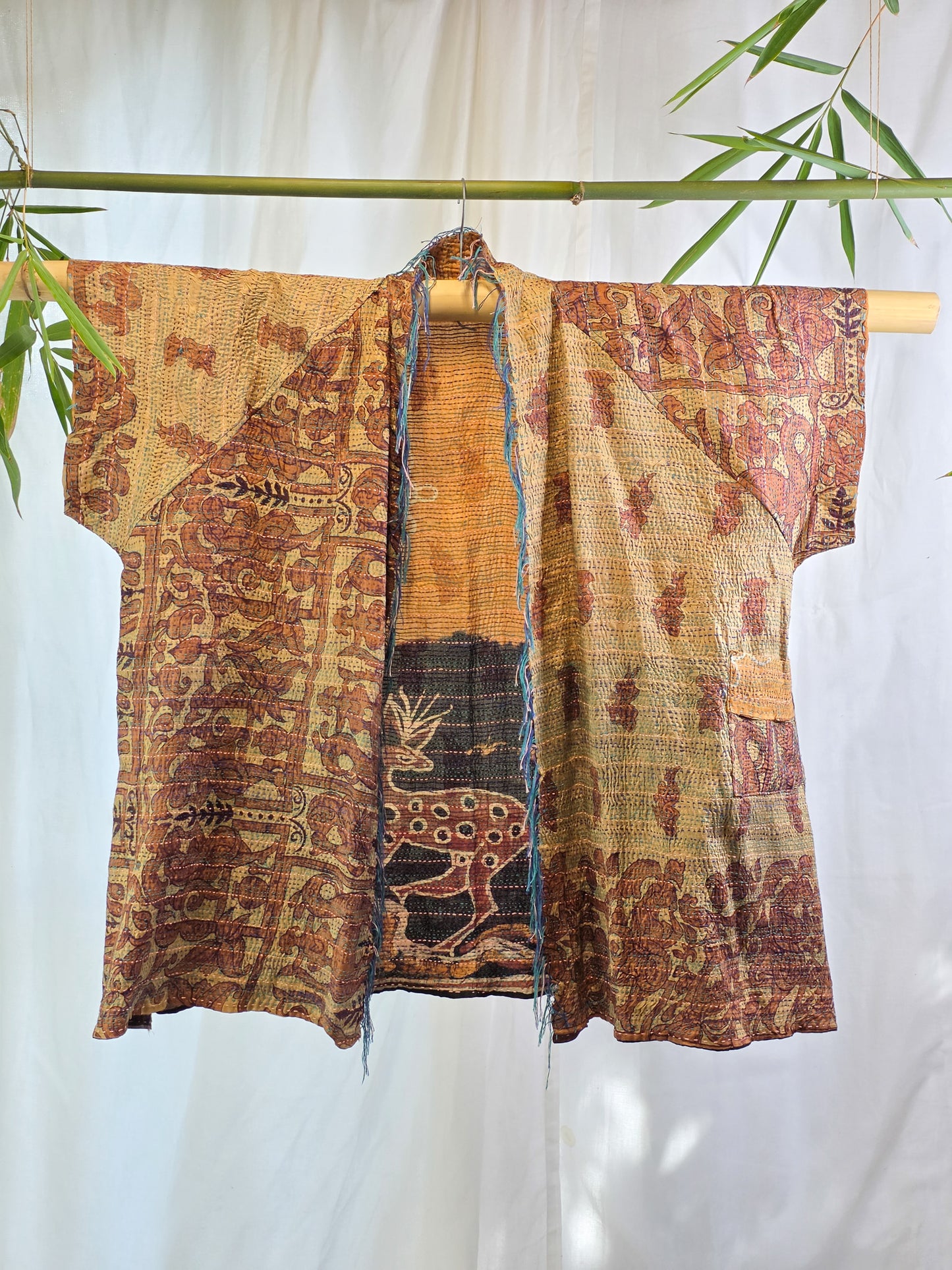 Batik Beauty — Reversible Silk Kantha Kimono