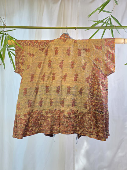 Batik Beauty — Reversible Silk Kantha Kimono