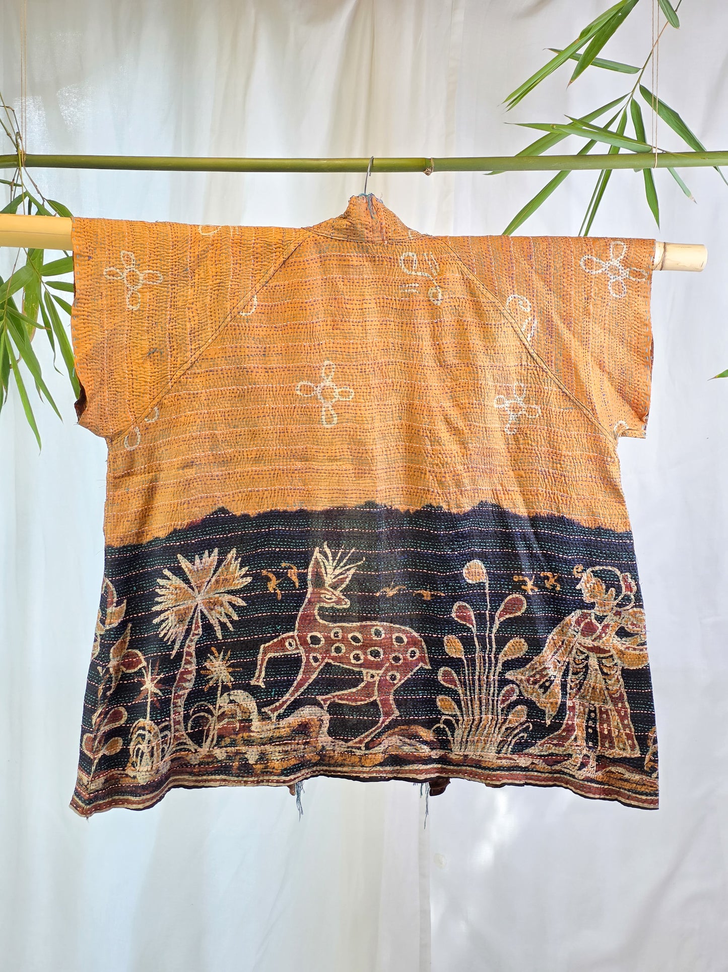 Batik Beauty — Reversible Silk Kantha Kimono