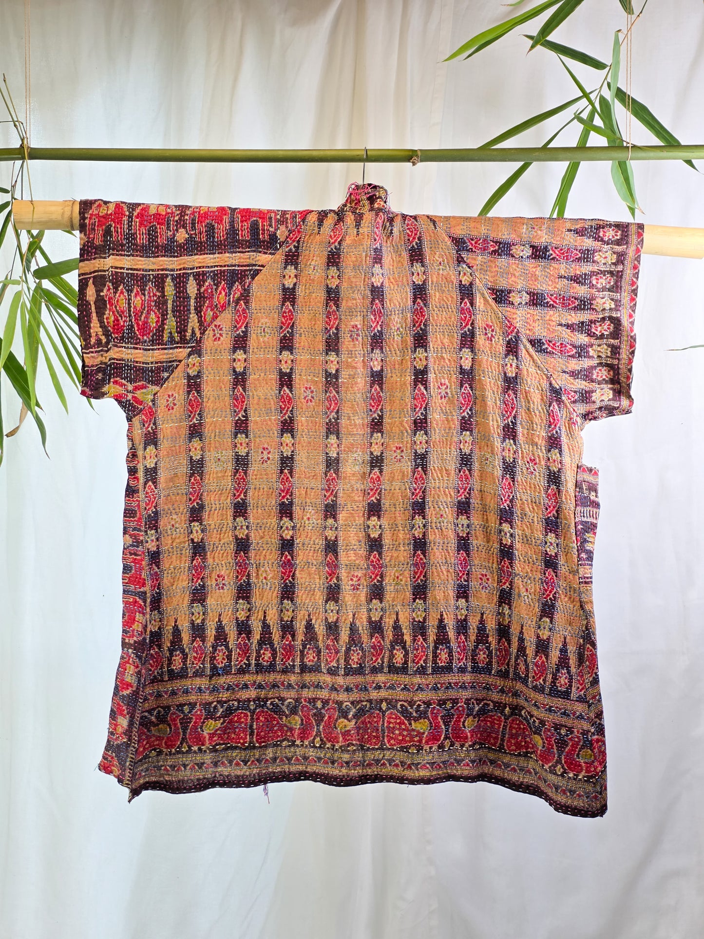 Chama — Reversible Silk Kantha Kimono
