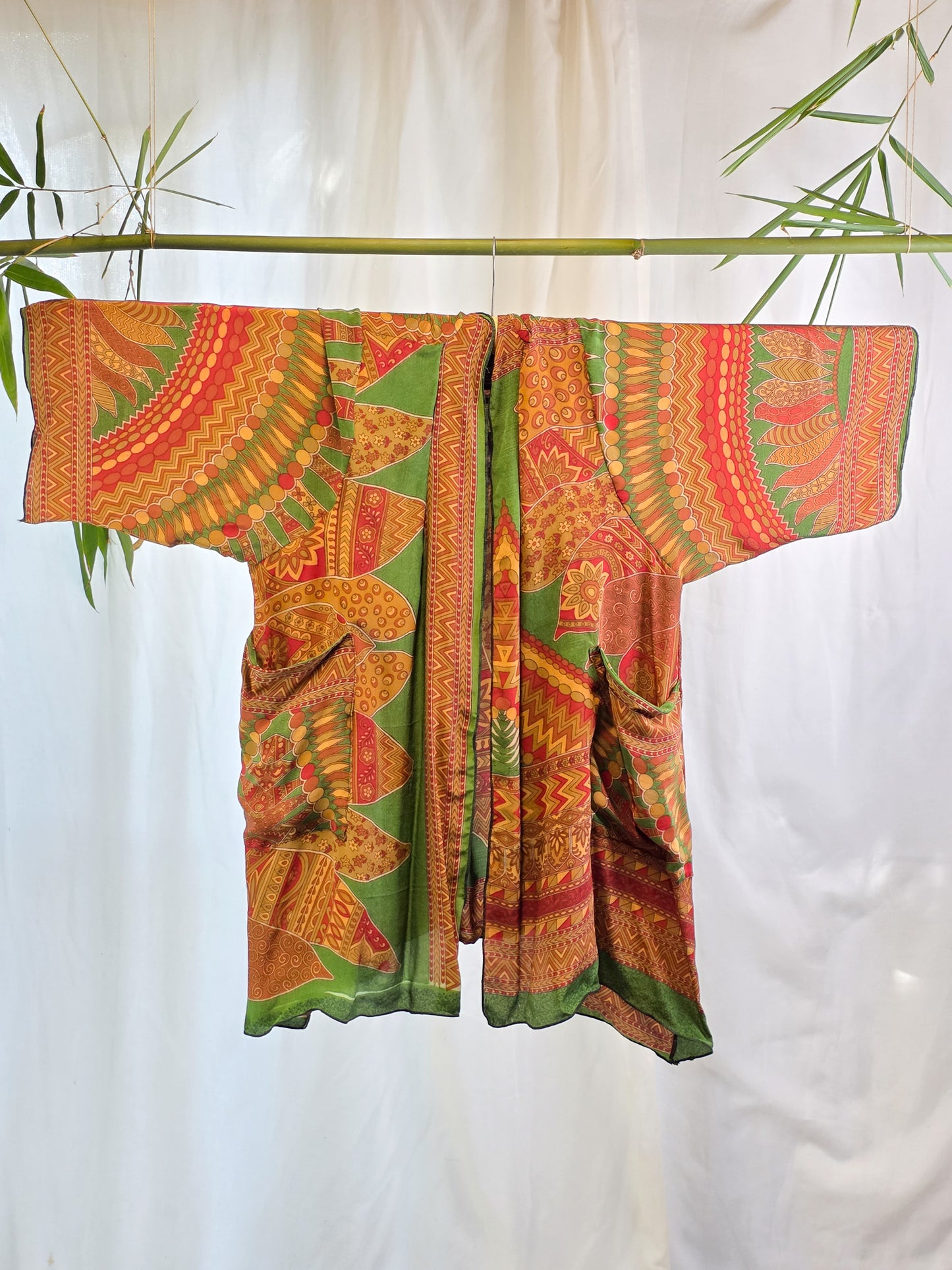 Little Girl Found Silk Crepe Kimono - 70's flair