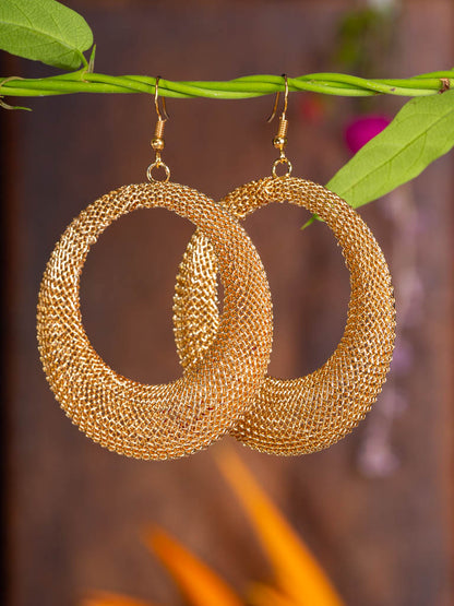 Gold Wired Hoop Earring