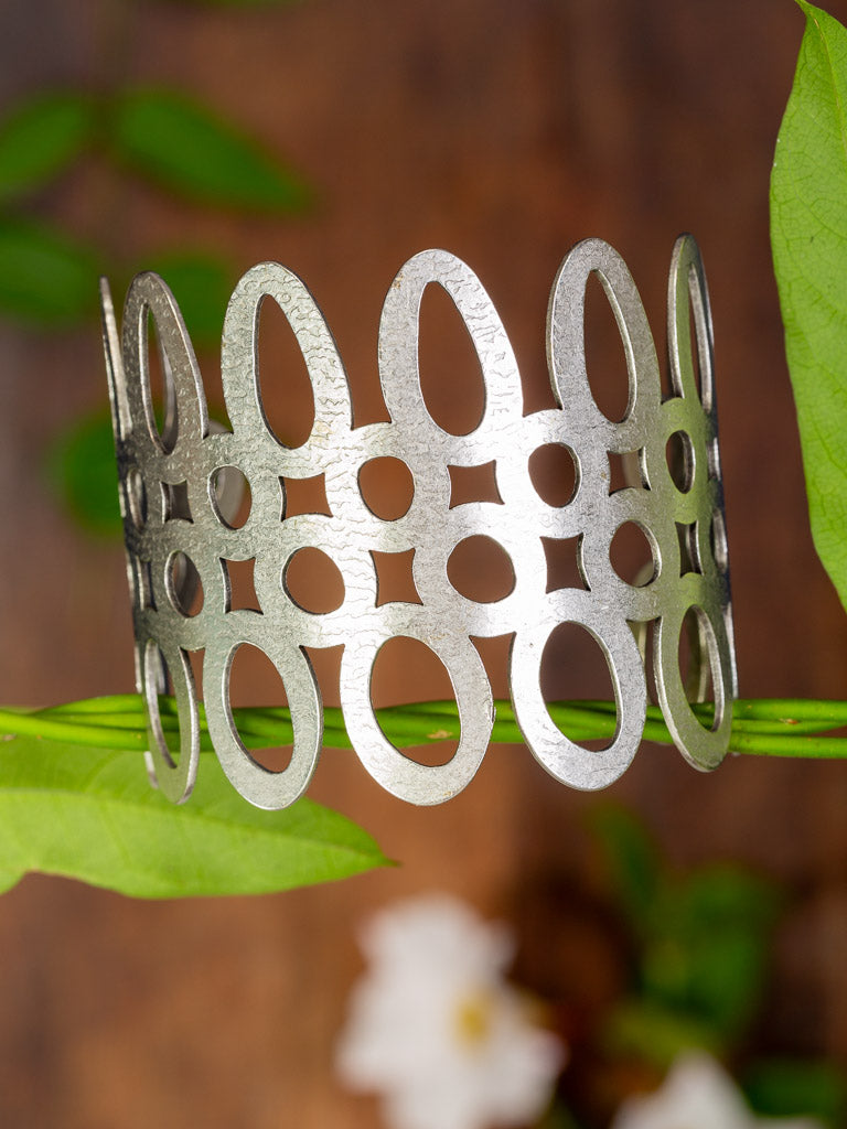 wide silver cuff