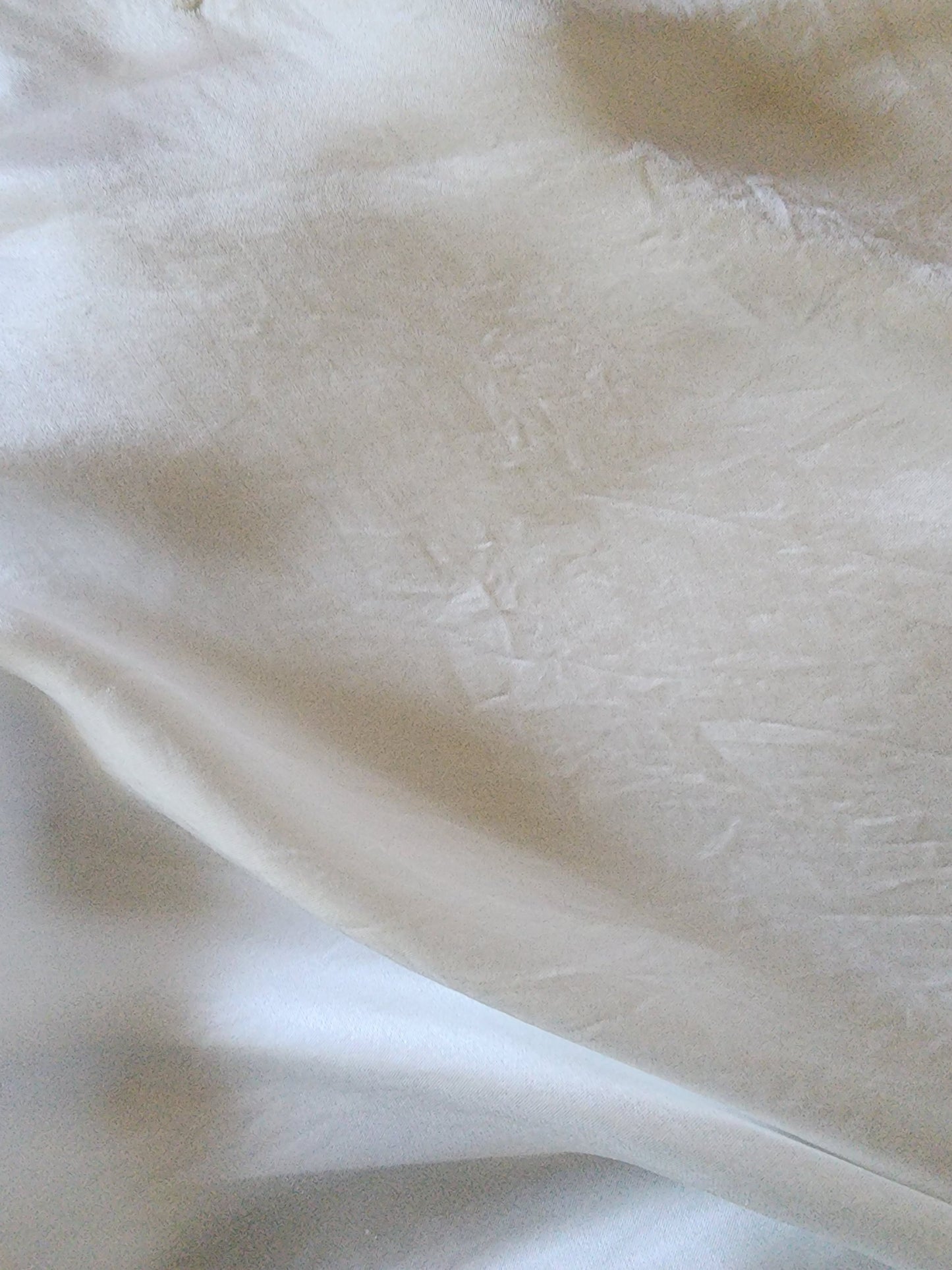 Marilyn Silk Satin Slip White Long