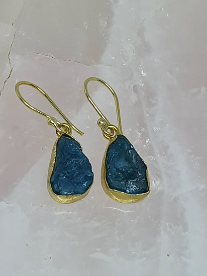 Neon apatite earrings