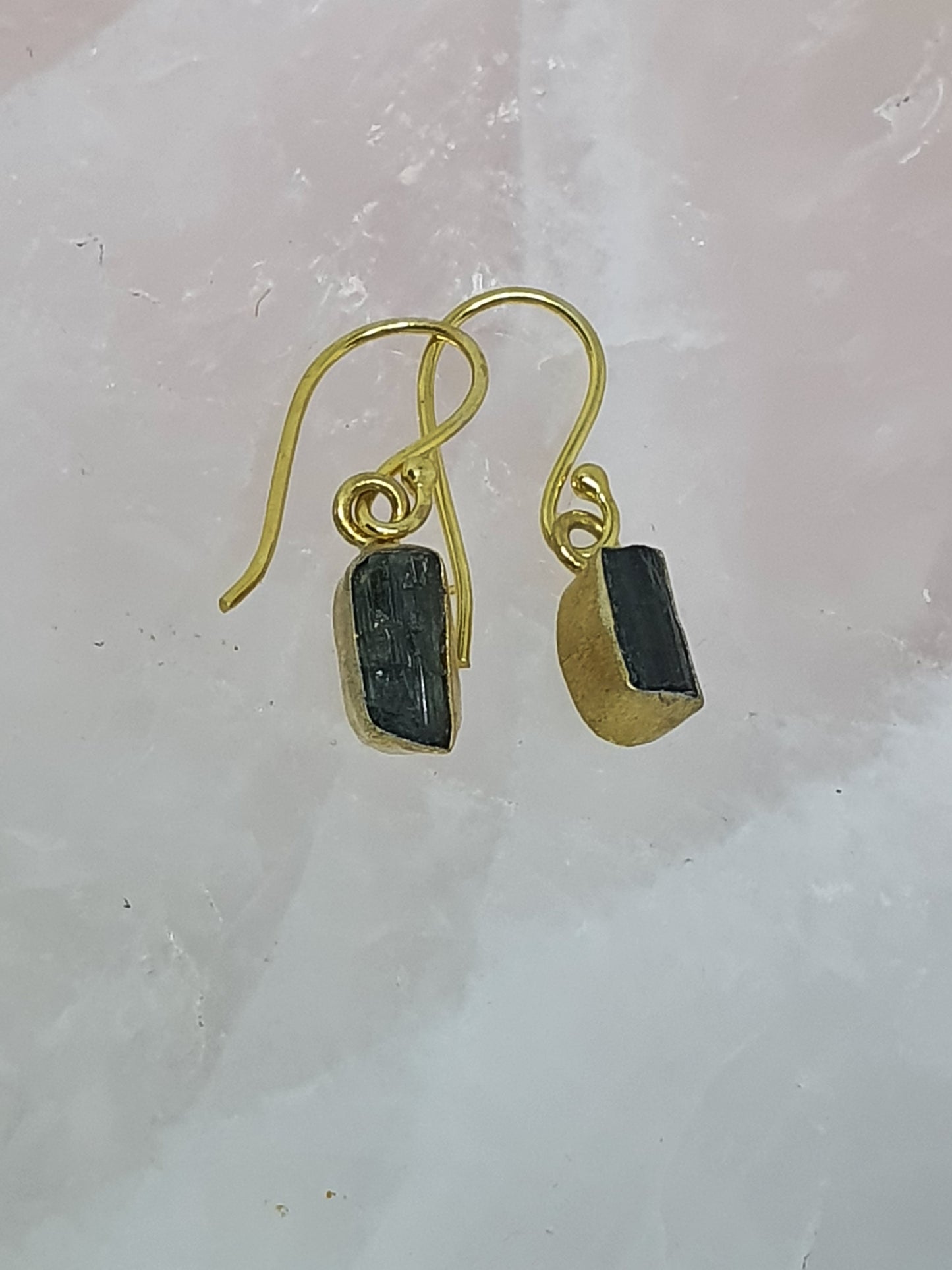 Tourmaline gold earrings