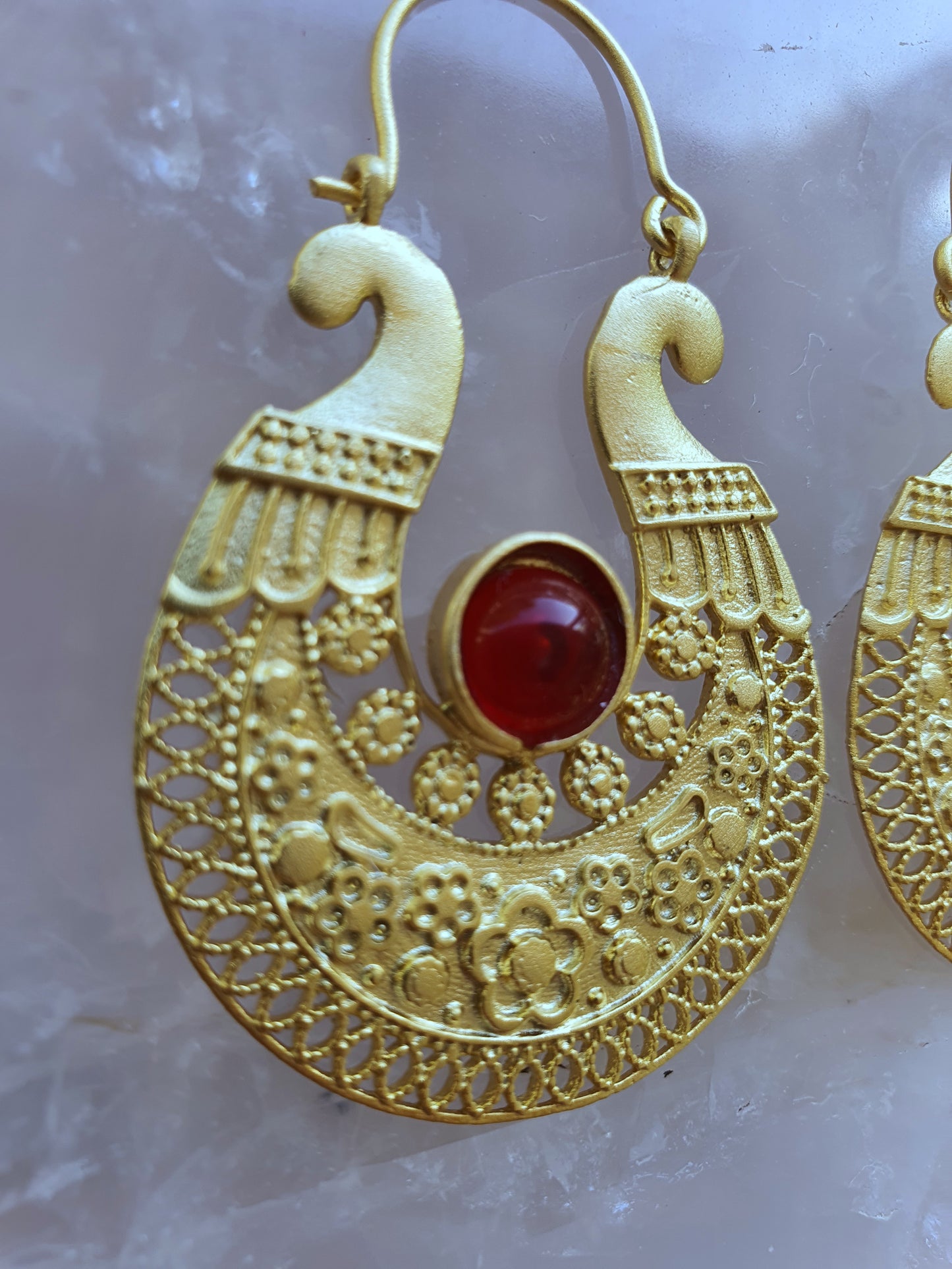 Gold Viking Earrings