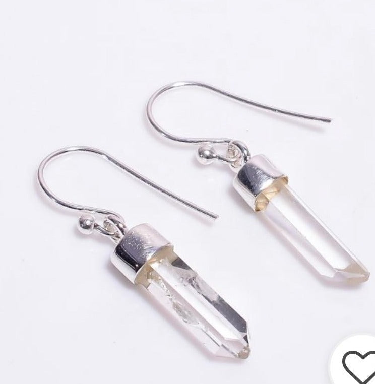 Clear Quartz Shard Earring