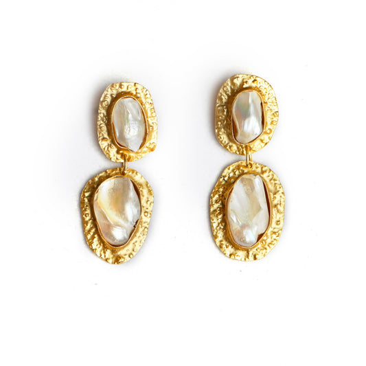 Pearl Gold Luxe Earrings