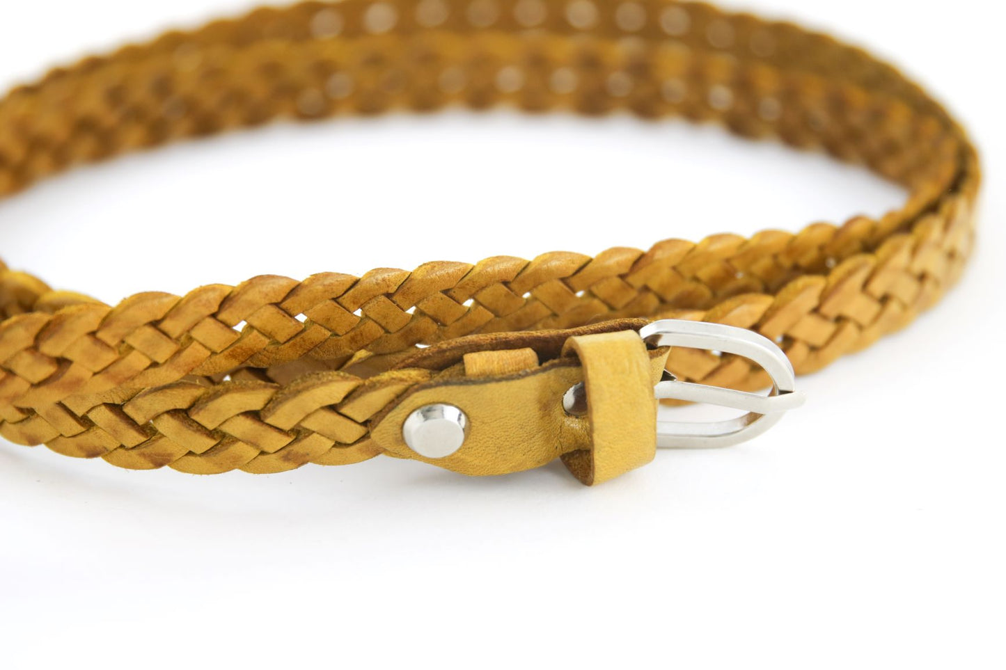 Skinnies Leather Woven Belt