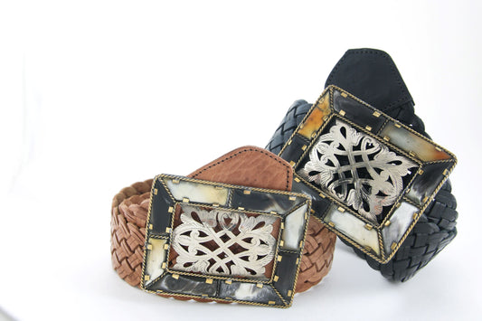 Aziza leather belt tfa