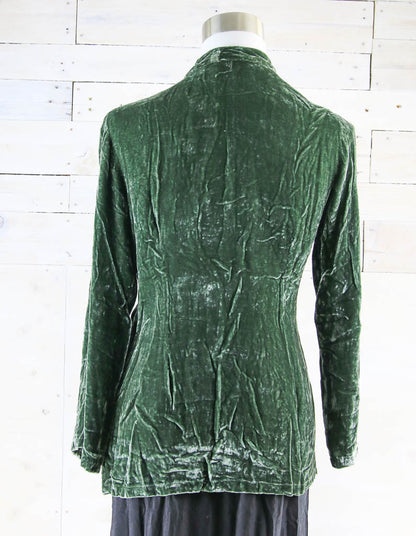 Bree Long Silk Velvet Embroidered Jacket