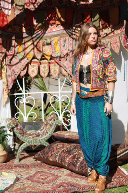 Marrakesh Wide Leather Belt Coloured Buckle