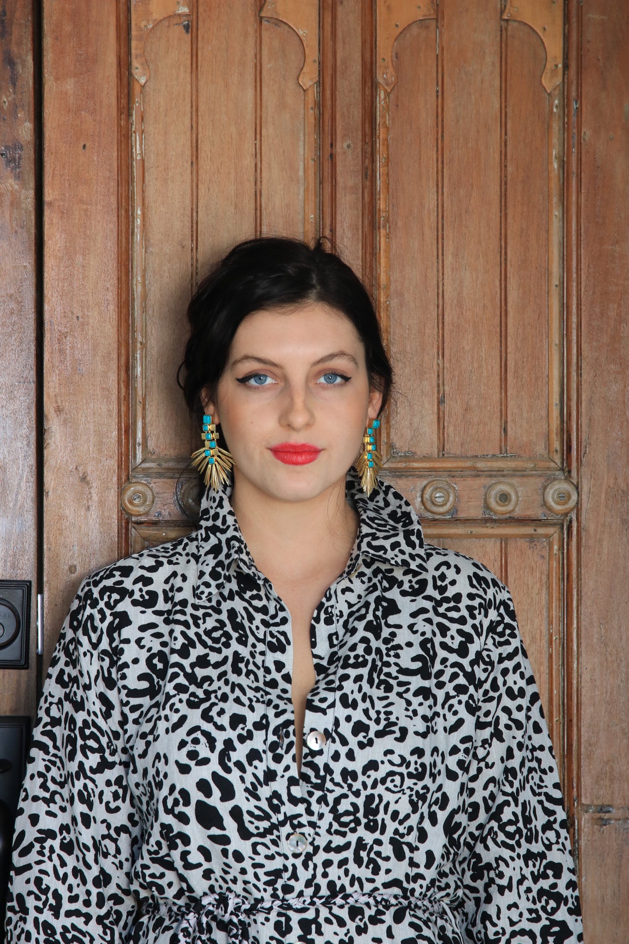 Firecracker Gold luxe statement earrings