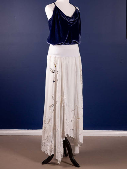 Linen Parlour Skirt. Size 12 - 14