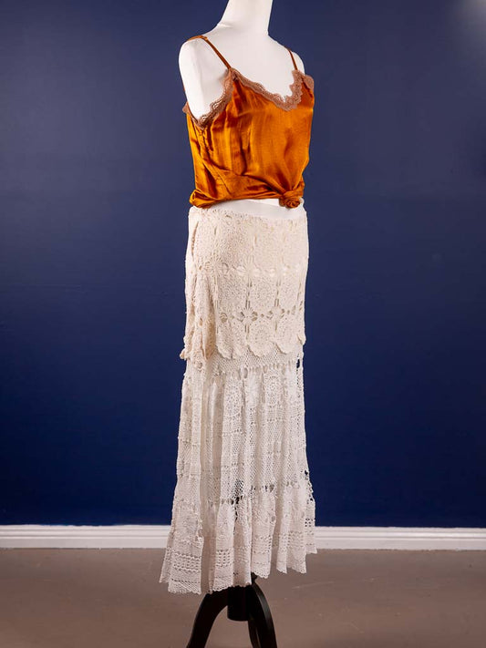 Long Lacey skirt made with doilies