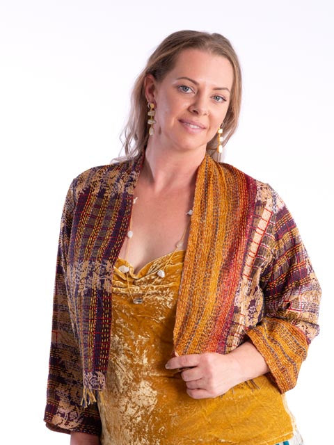 Silk Velvet Cami - Gold
