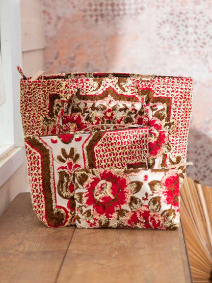 Moroccan Tapestry Bags Cherry ripe