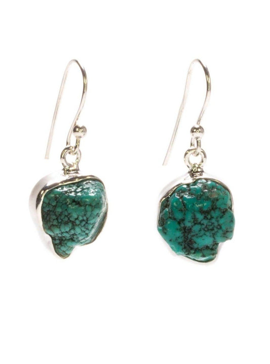 Turquoise earrings in silver