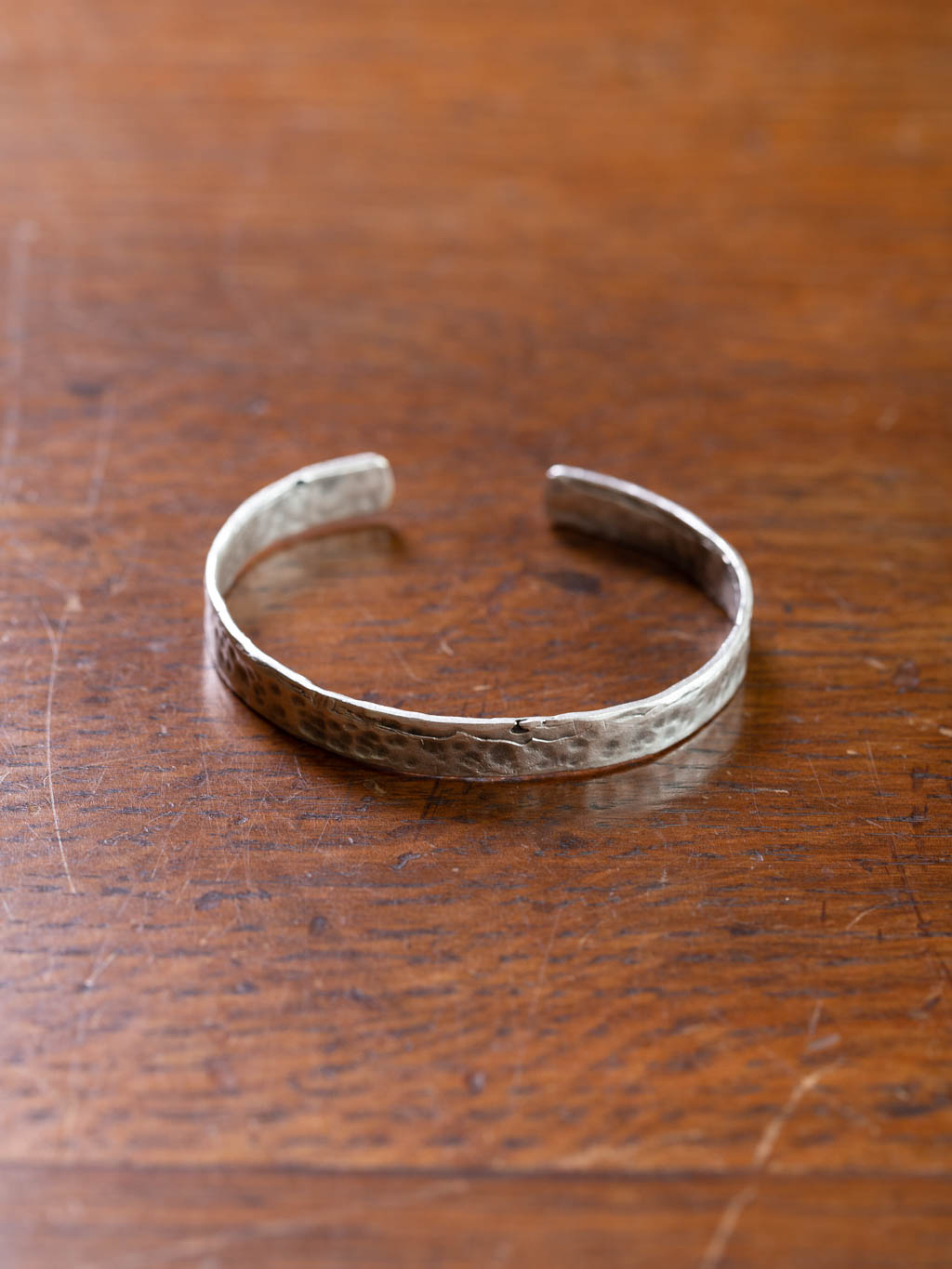  Cuff Silver - a simplistic cuff bangle that has a beaten rawness to it 