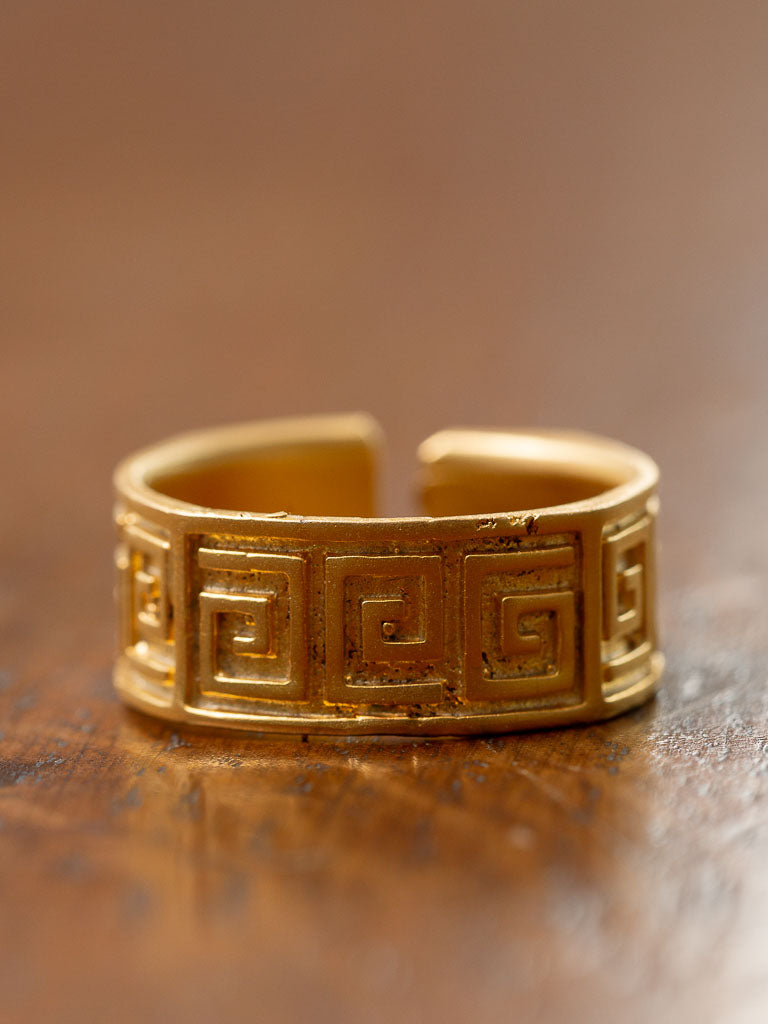 Versace Gold Ring, adjustable band
