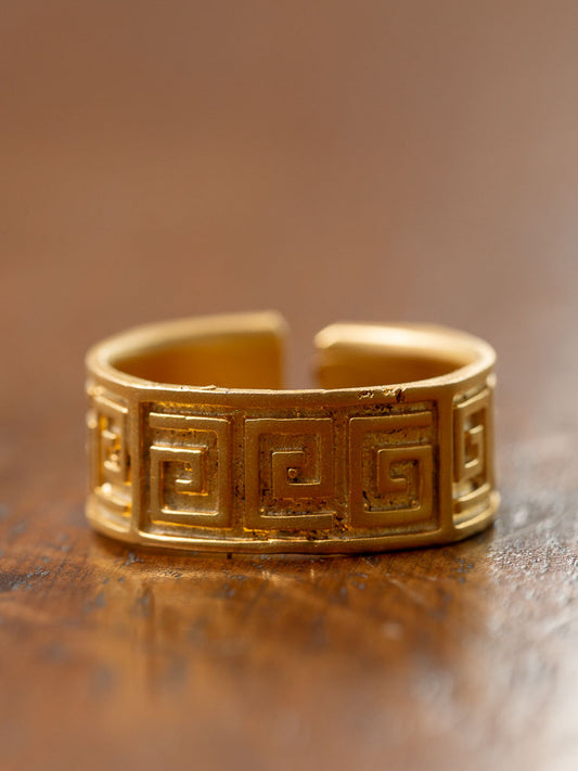 Versace Gold Ring, adjustable band