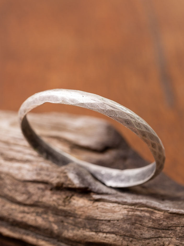 silver bangle, bracelet