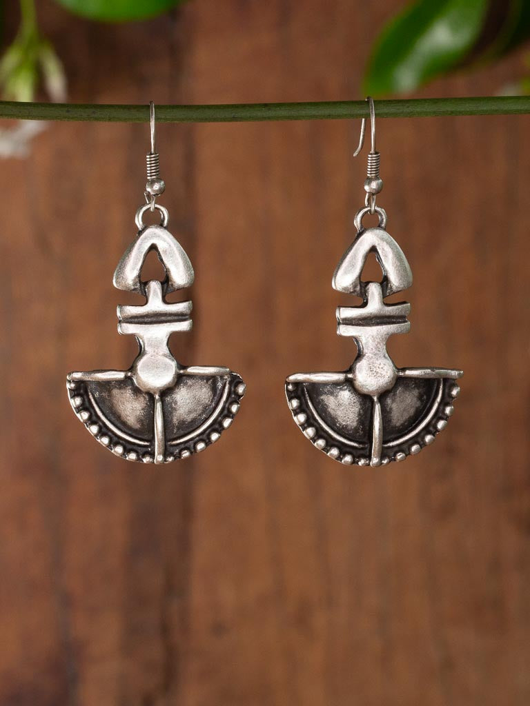 Totem silver Turkish earring 