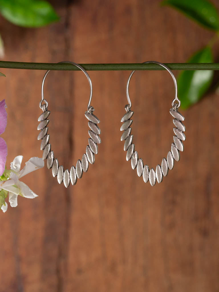 Diadem silver earrings