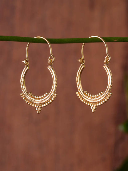 Shaman gold detailed earrings