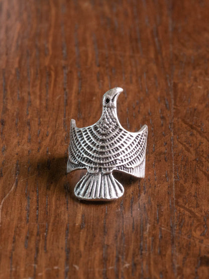 Phoenix adjustable silver ring