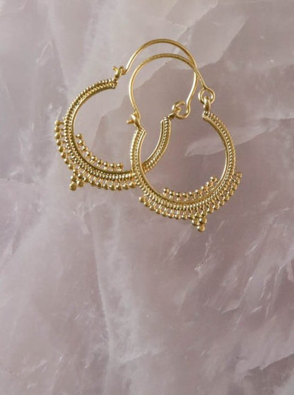shaman gold earrings