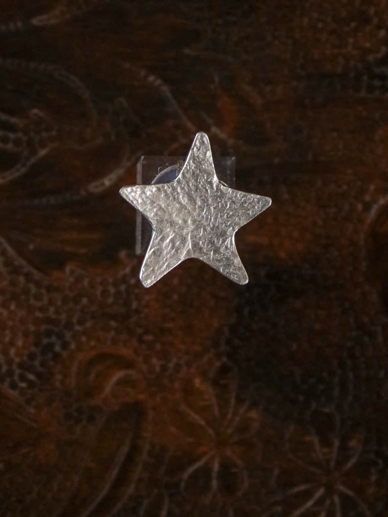 Silver star ring