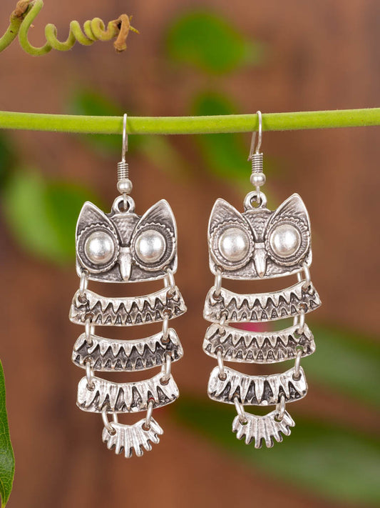 Slinky Owl Earring