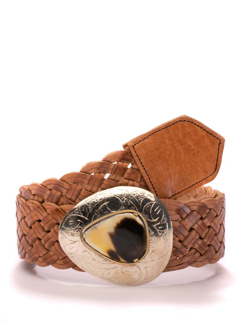 Marrakesh Wide Leather Belt Coloured Buckle Marrakesh Wide Leather Belt Coloured Buckle