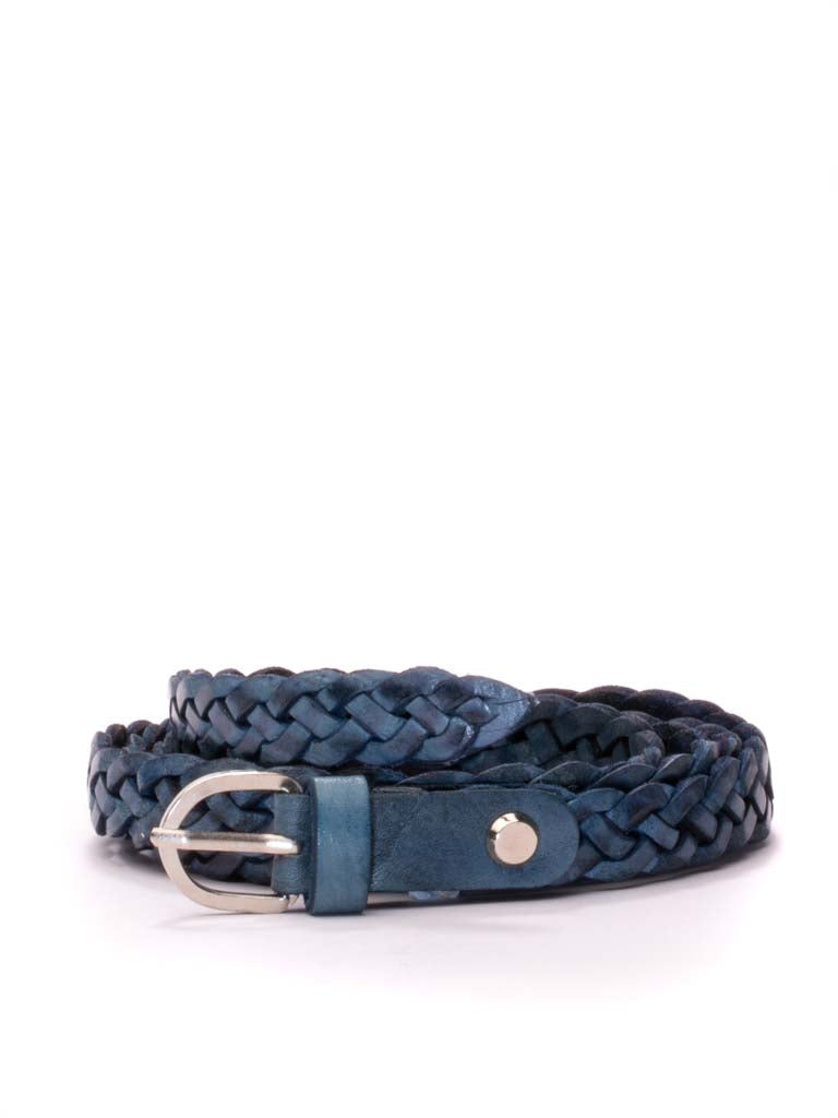 Skinnies Leather Woven Belt