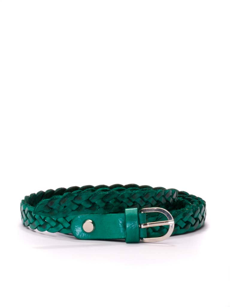 Skinnies Leather Woven Belt