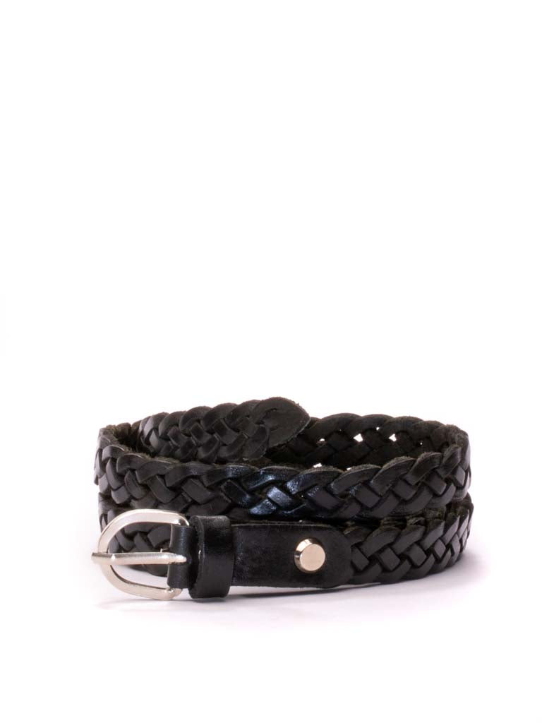 Skinnies Leather Woven Belt