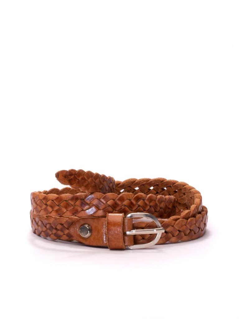 Skinnies Leather Woven Belt