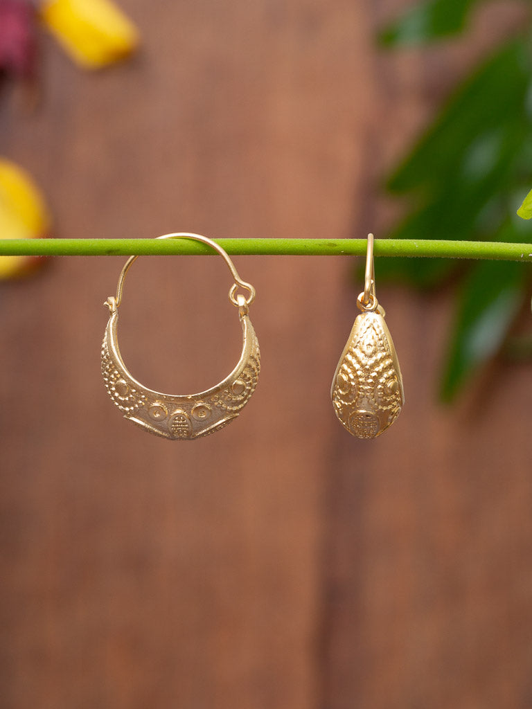 gold hammock earrings 