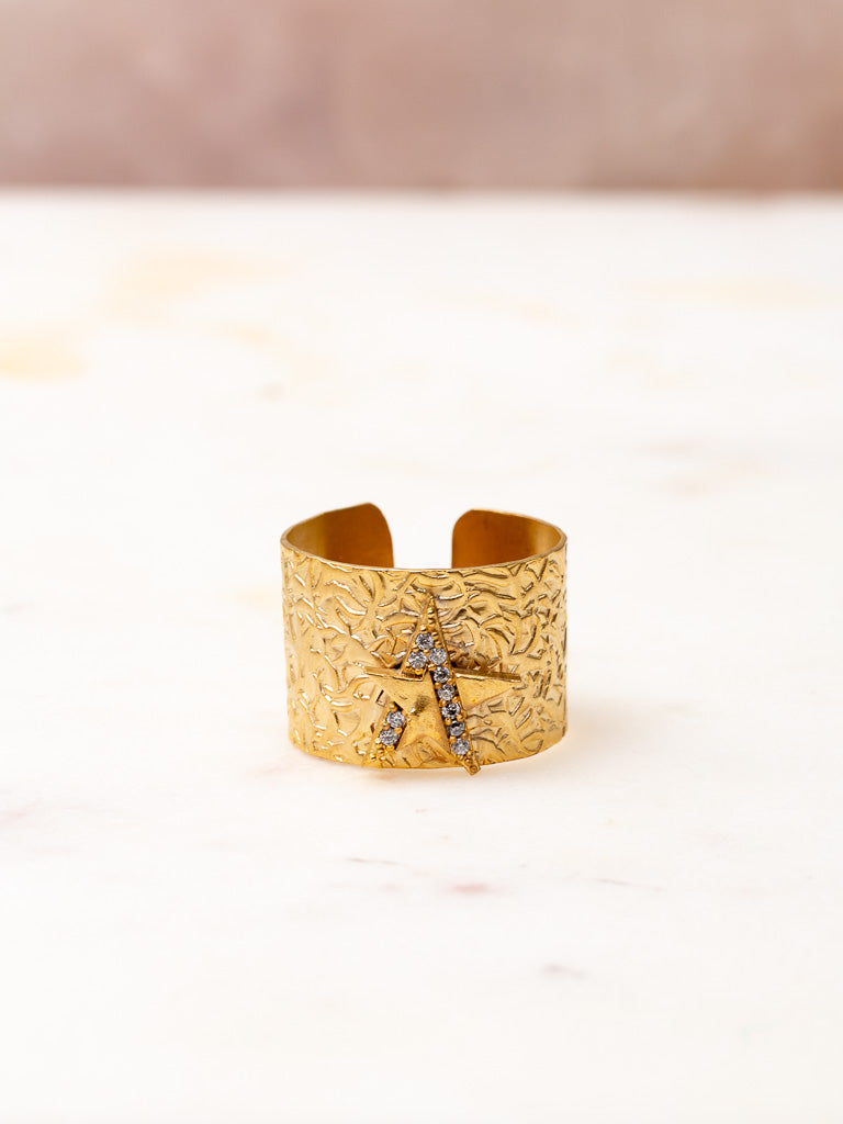 Gold Shooting Star Ring