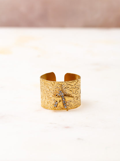 Gold Shooting Star Ring
