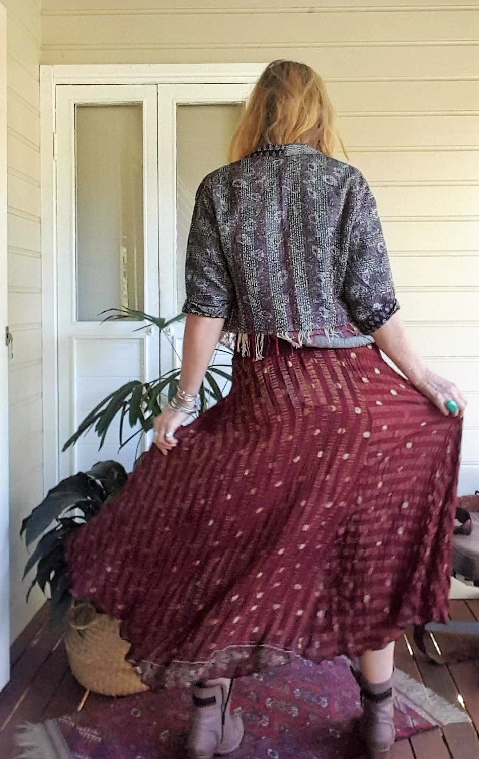 Rear view of skirt