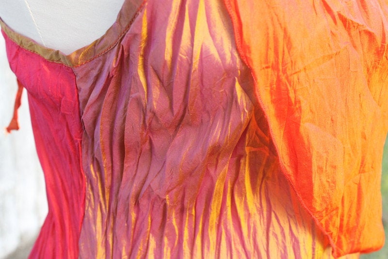 Detail of silk cami overlay