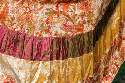Bohemian Gypsy silk dancing skirt  size 10 (S)