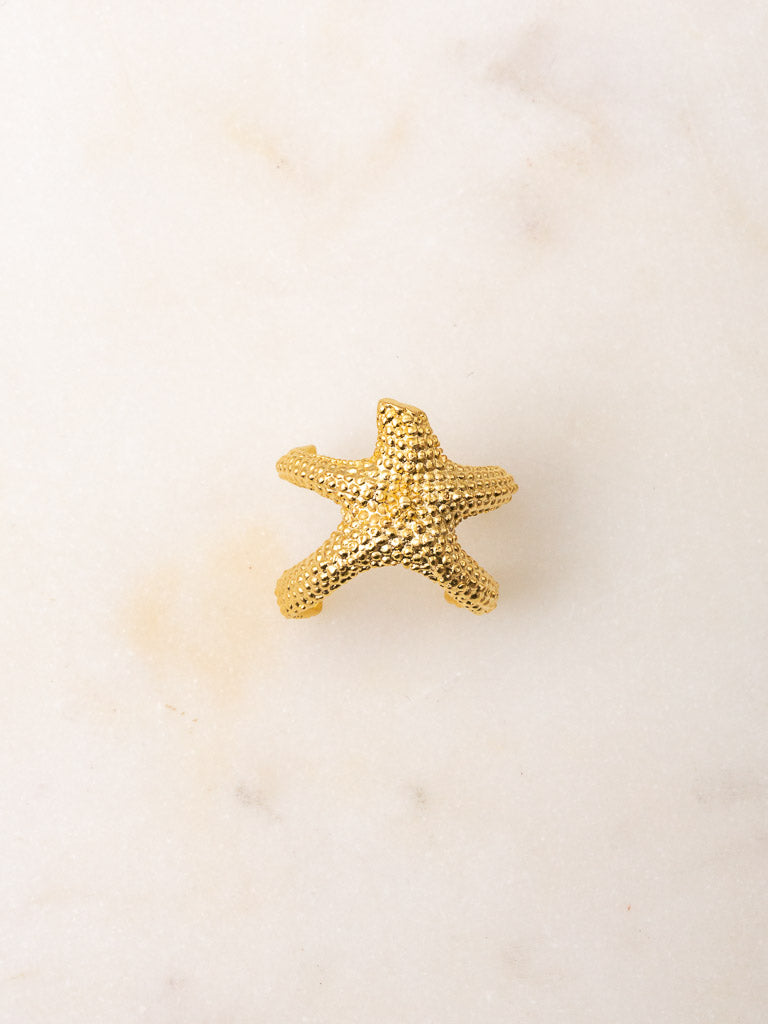 Gold Starfish Ring