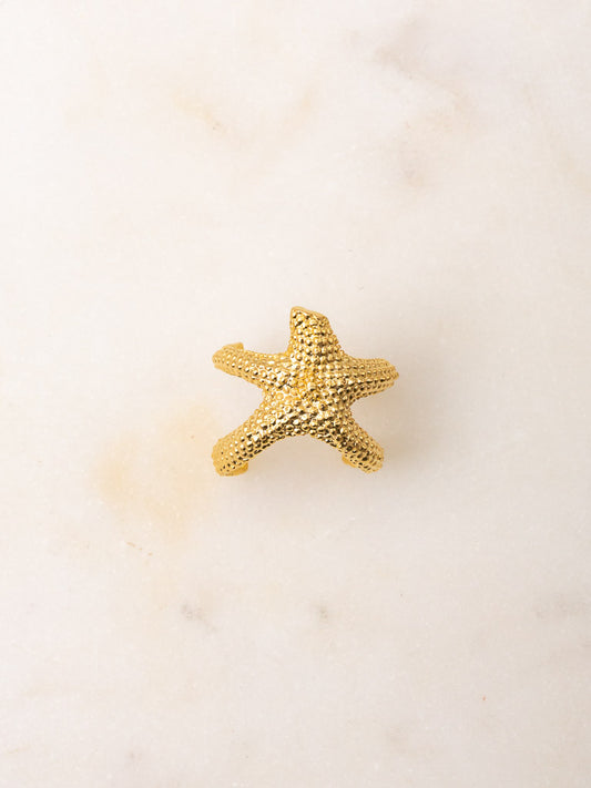 Gold Starfish Ring
