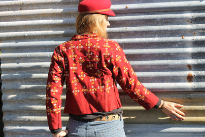 Cotton hand embroidered Jacket.