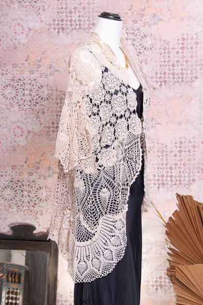 Vintage Afternoon Crochet Jacket