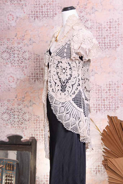 Vintage Afternoon Crochet Jacket